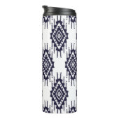 Ikat Boho Aztec Textile Motif Thermosbecher (Nach rechts gedreht)