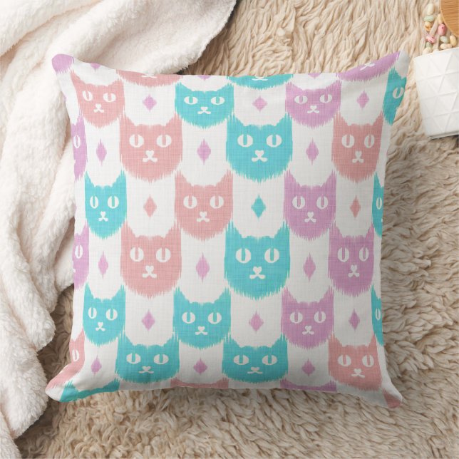 Ikat cat pastel pattern kissen (Decke)