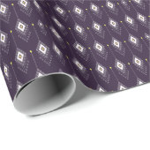 Ikat Chandelier Pattern: Vintages Textildesign Geschenkpapier (Rolleneckpunkt)