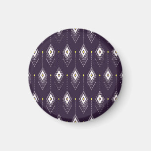 Ikat Chandelier Pattern: Vintages Textildesign Magnet