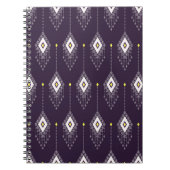 Ikat Chandelier Pattern: Vintages Textildesign Notizblock (Vorderseite)