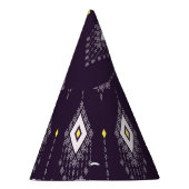 Ikat Chandelier Pattern: Vintages Textildesign Partyhütchen (Rechts)