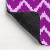 Ikat Chevrons - Amethyst lila und leicht orchid Mousepad (Ecke)