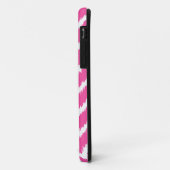 Ikat Chevrons - Deep fuchsia pink und weiß Case-Mate iPhone Hülle (Hinten/Links)
