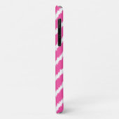 Ikat Chevrons - Deep fuchsia pink und weiß Case-Mate iPhone Hülle (Hinten/Links)