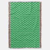 Ikat Chevrons - Kiefer und hellgrün Decke (Vorderseite Vertikal)