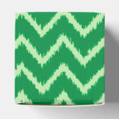 Ikat Chevrons - Kiefer und hellgrün Geschenkschachtel (Oben)