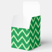 Ikat Chevrons - Kiefer und hellgrün Geschenkschachtel (Geöffnet)
