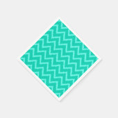 Ikat Chevrons - Türkis und Wasser Serviette (Ecke)