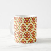 Ikat-Damast-Muster Kaffeetasse (Vorderseite Links)