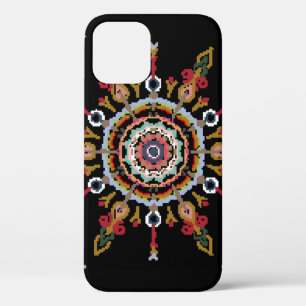 Ikat Damast Rot Grün Vintage Case-Mate iPhone Hülle