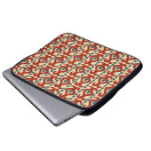 Ikat Elegance: Nahtloses Muster. Laptopschutzhülle (Vorne Knopf)
