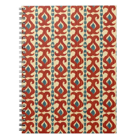 Ikat Elegance: Nahtloses Muster. Notizblock (Vorderseite)