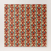 Ikat Elegance: Nahtloses Muster. Puzzle (Vertikal)