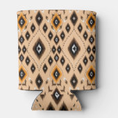 Ikat Ethnic Geometric Folklore Muster Dosenkühler (Rückseite)