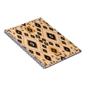Ikat Ethnic Geometric Folklore Muster Notizblock (Rechte Seite)