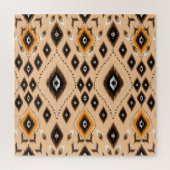 Ikat Ethnic Geometric Folklore Muster Puzzle (Vertikal)