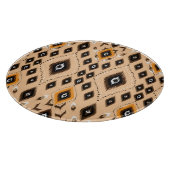 Ikat Ethnic Geometric Folklore Muster Schneidebrett (Ecke)