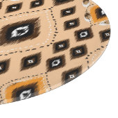 Ikat Ethnic Geometric Folklore Muster Schneidebrett (Ecke)