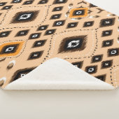 Ikat Ethnic Geometric Folklore Muster Sherpadecke (3/4)