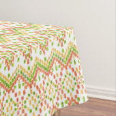 Ikat Ethnic Pattern on White zum Anpassen Tischdecke (Beispiel)