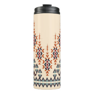 Ikat ethnisch abstrakte schöne Kunst. Ikat nahtlos Thermosbecher