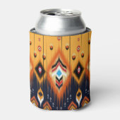 Ikat, ethnisch-aztekisches Stammesmuster. Dosenkühler (Kanne Vorderseite)