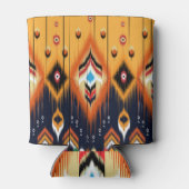 Ikat, ethnisch-aztekisches Stammesmuster. Dosenkühler (Rückseite)