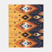 Ikat, ethnisch-aztekisches Stammesmuster. Fleecedecke (Vorderseite)