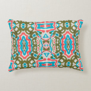 Ikat Ethnisches Abstraktes Muster. Shaman Pattern. Dekokissen