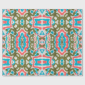 Ikat Ethnisches Abstraktes Muster. Shaman Pattern. Geschenkpapier (Flach)
