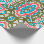 Ikat Ethnisches Abstraktes Muster. Shaman Pattern. Geschenkpapier (Ecke)