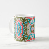 Ikat Ethnisches Abstraktes Muster. Shaman Pattern. Kaffeetasse (Vorderseite Links)