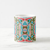 Ikat Ethnisches Abstraktes Muster. Shaman Pattern. Kaffeetasse (Mittel)