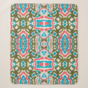 Ikat Ethnisches Abstraktes Muster. Shaman Pattern. Sherpadecke