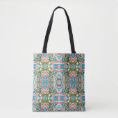 Ikat Ethnisches Abstraktes Muster. Shaman Pattern. Tasche (Vorderseite)
