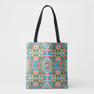 Ikat Ethnisches Abstraktes Muster. Shaman Pattern. Tasche