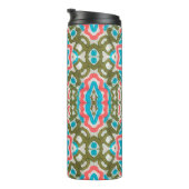 Ikat Ethnisches Abstraktes Muster. Shaman Pattern. Thermosbecher (Nach rechts gedreht)