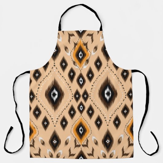 Ikat-ethnisches geometrisches Folklore-Muster Schürze (Vorderseite)
