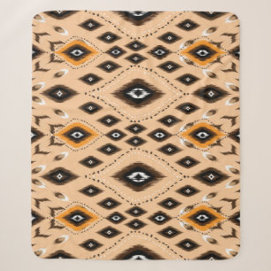 Ikat-ethnisches geometrisches Folklore-Muster Sherpadecke