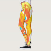 Ikat Fabric Muster: Ethnisch Vintages Design. Leggings (Links)