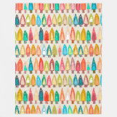 Ikat Fleecedecke (Vorderseite)