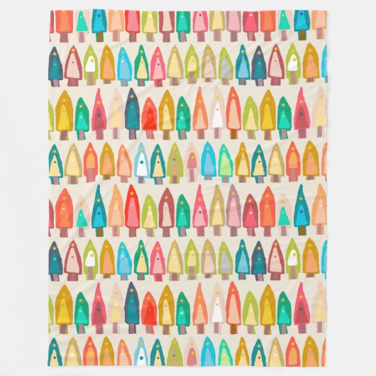 Ikat Fleecedecke (Vorderseite)