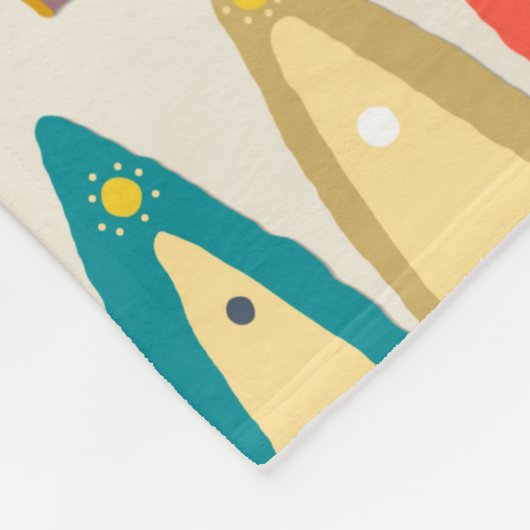 Ikat Fleecedecke (Ecke)