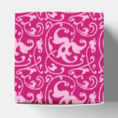 Ikat Floral Damask - Fuchsia und Pink Geschenkschachtel (Oben)