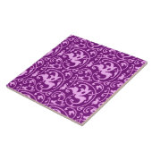 Ikat Floral Damask - Orchid und Lila Fliese (Seite)