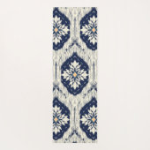 Ikat Floral Paisley Pattern Yogamatte (Rückseite)