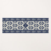 Ikat Floral Paisley Pattern Yogamatte (Vorderseite (Horizontal))