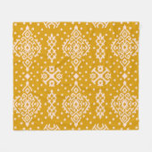 Ikat Folklore-Ornament - ethnische Textur. Fleecedecke (Vorderseite (Horizontal))