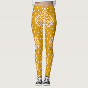 Ikat Folklore-Ornament - ethnische Textur. Leggings